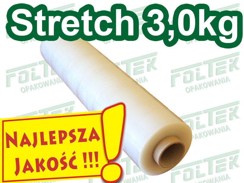 Folia Stretch 3,0 kg transparentna